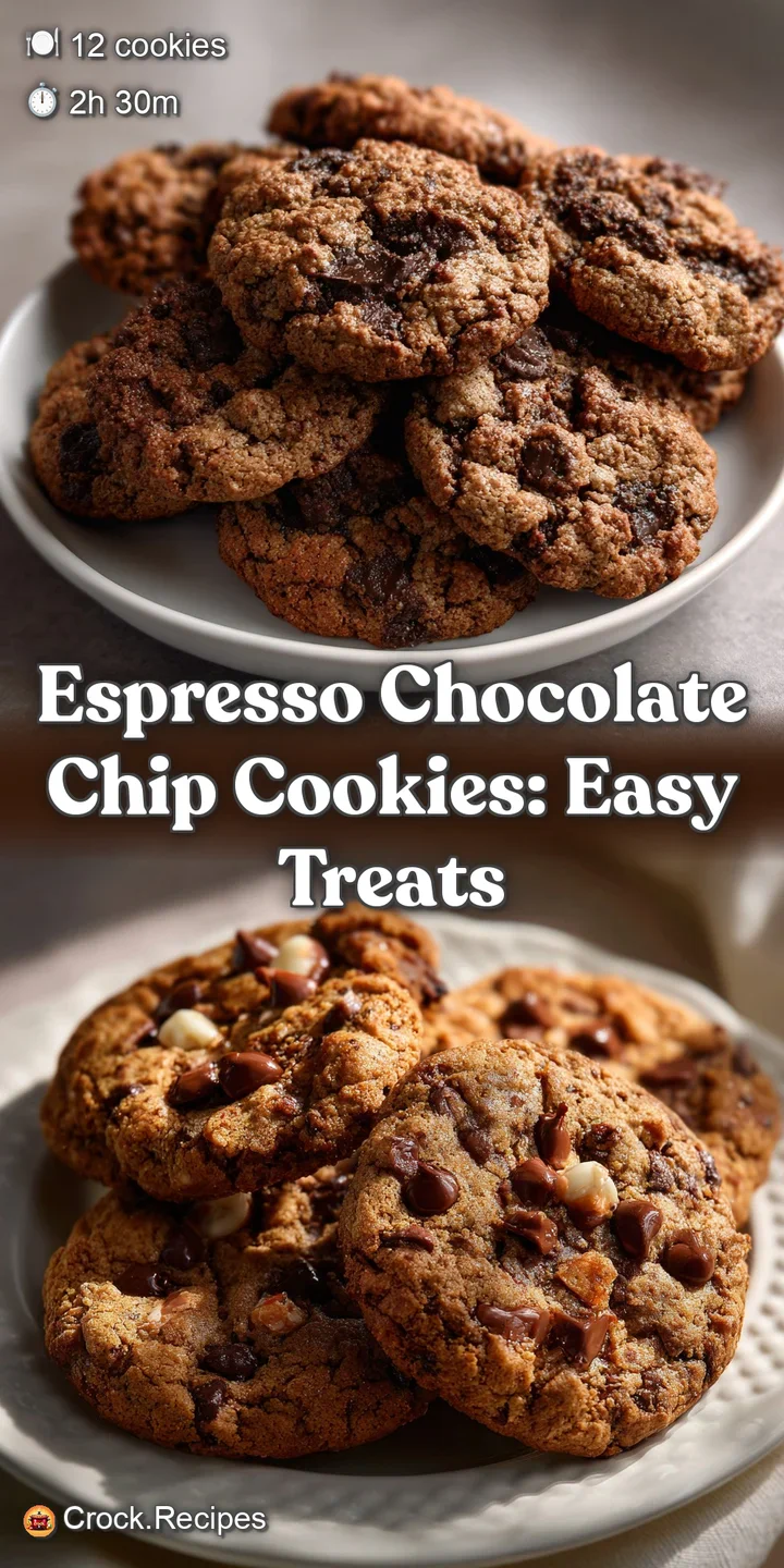 Espresso Chocolate Chip Cookies: Easy Treats