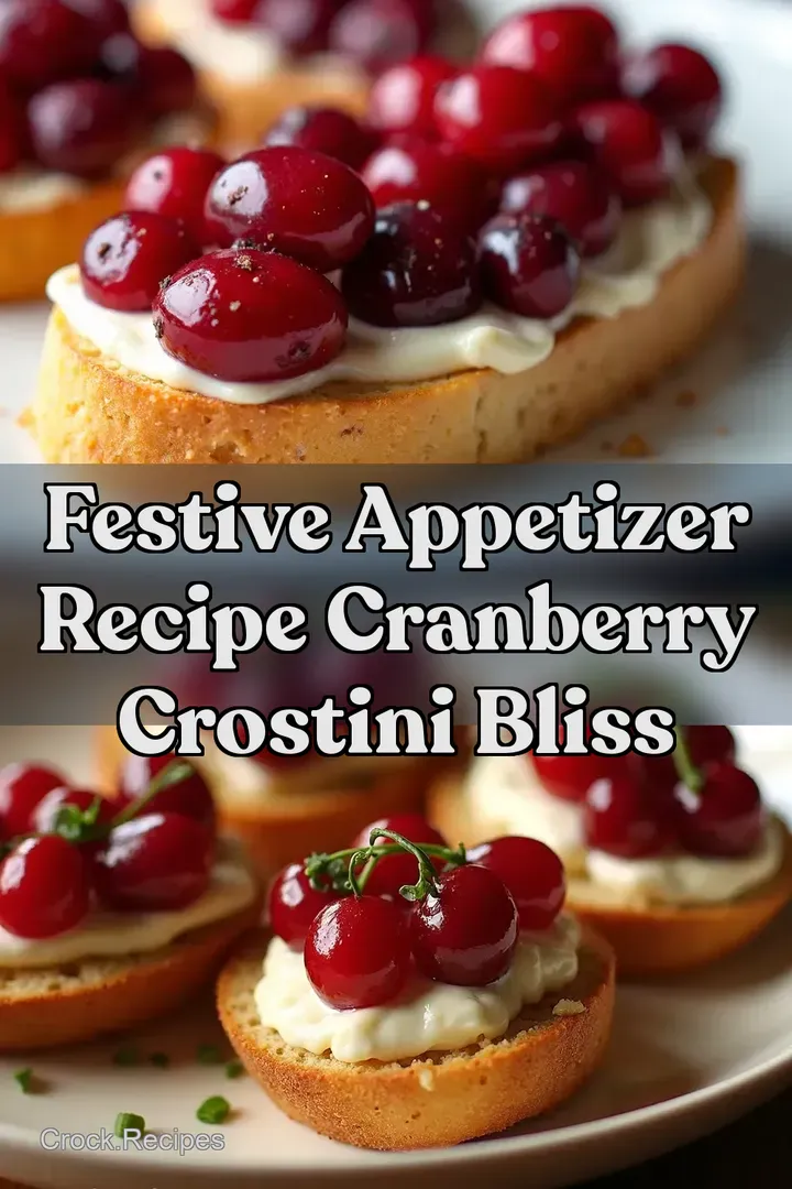 Festive Appetizer Recipe Cranberry Crostini Bliss