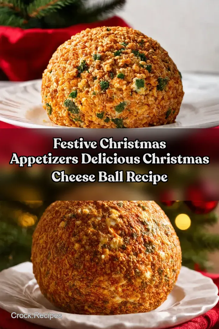 Festive Christmas Appetizers Delicious Christmas Cheese Ball Recipe