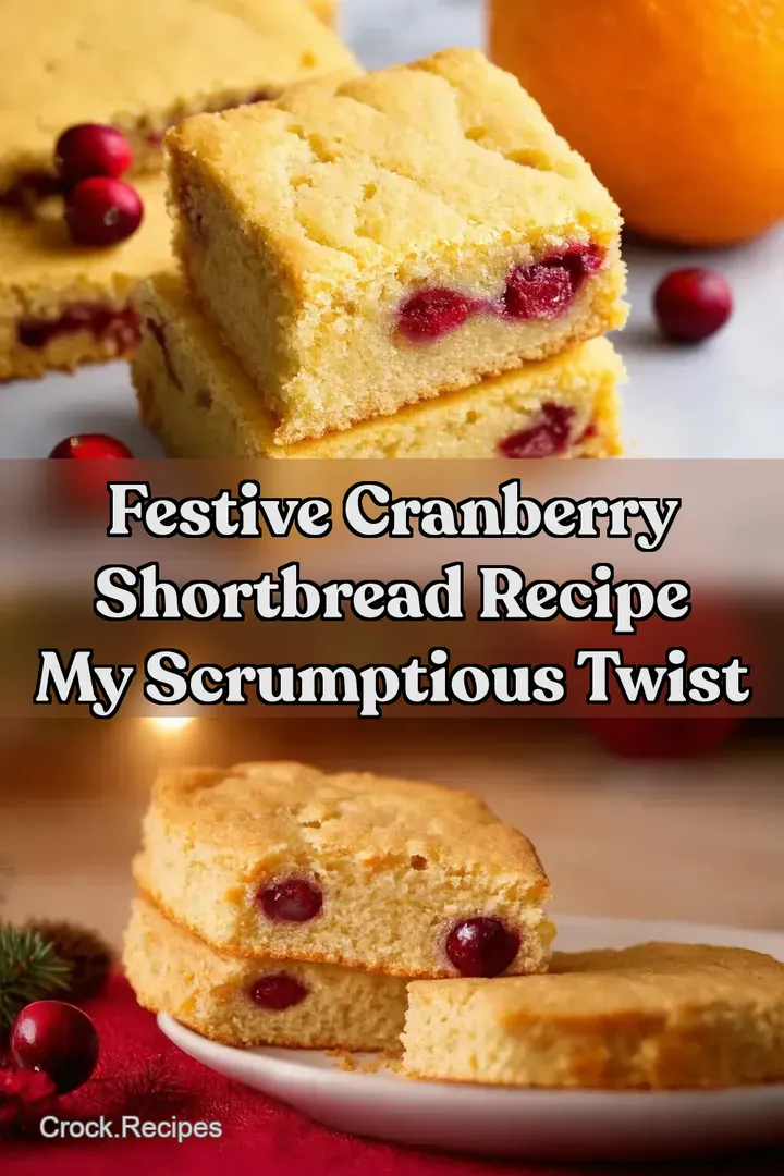 Festive Cranberry Shortbread Recipe My Scrumptious Twist