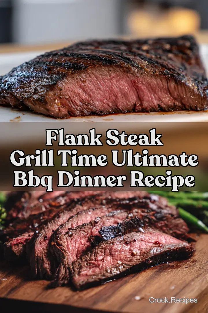 Flank Steak Grill Time Ultimate BBQ Dinner Recipe : PIN FOR LATER Flank Steak Grill Time Ultimate BBQ Dinner Recipe