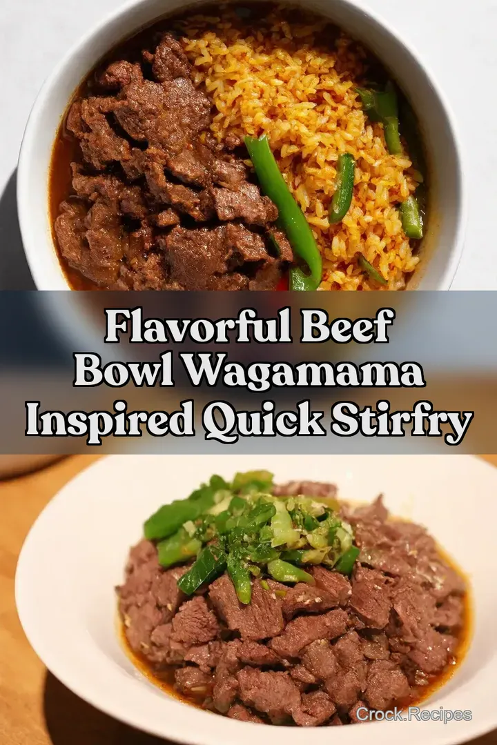Flavorful Beef Bowl Wagamama Inspired Quick StirFry