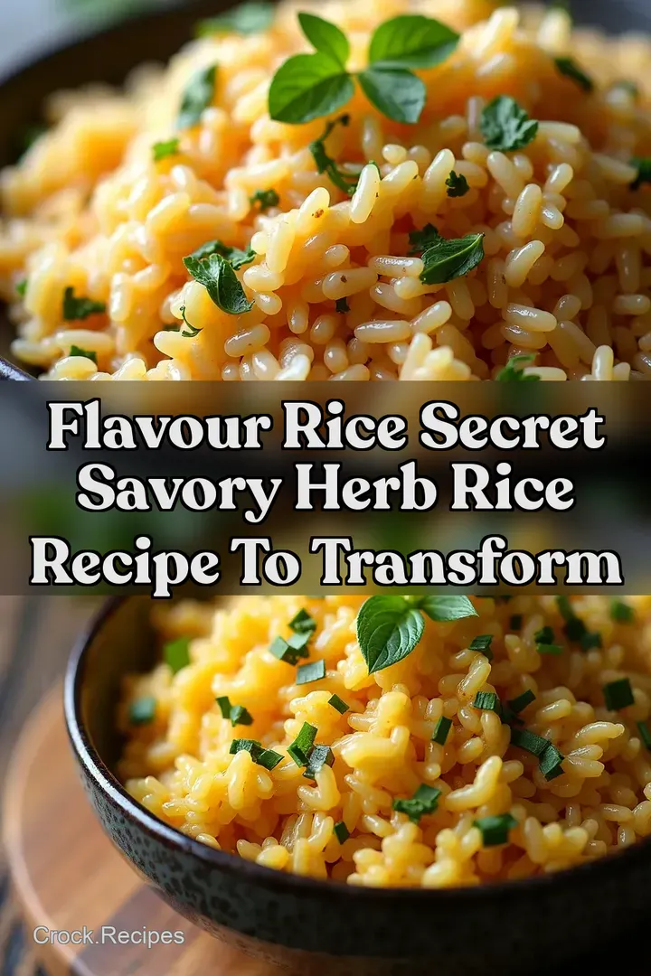 Flavour Rice Secret Savory Herb Rice Recipe to Transform