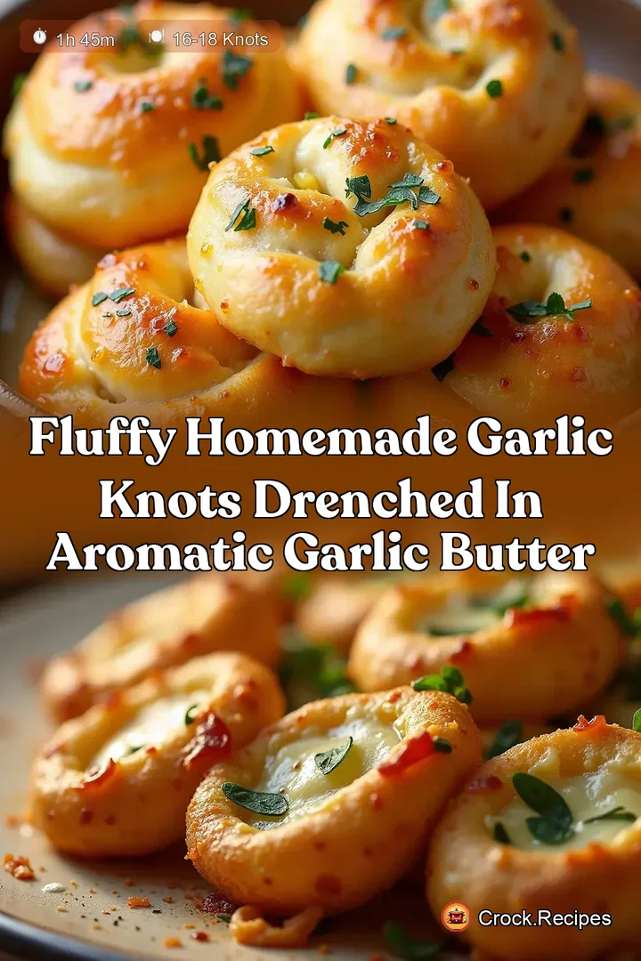 Fluffy Homemade Garlic Knots Drenched in Aromatic Garlic Butter
