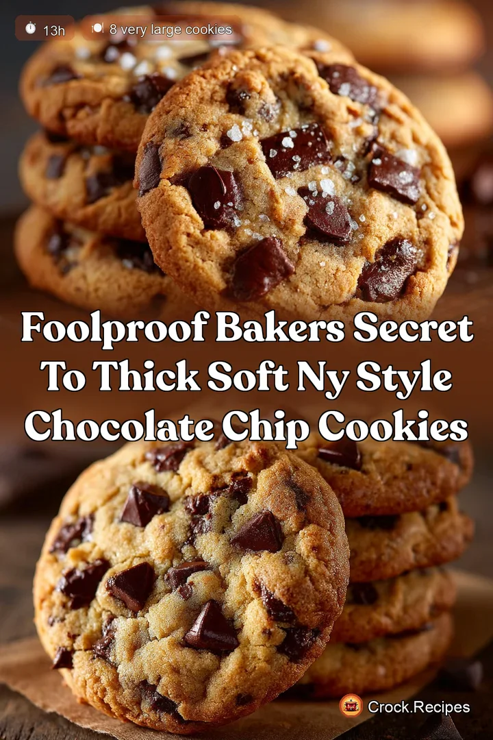 Foolproof Bakers Secret to Thick Soft NY Style Chocolate Chip Cookies