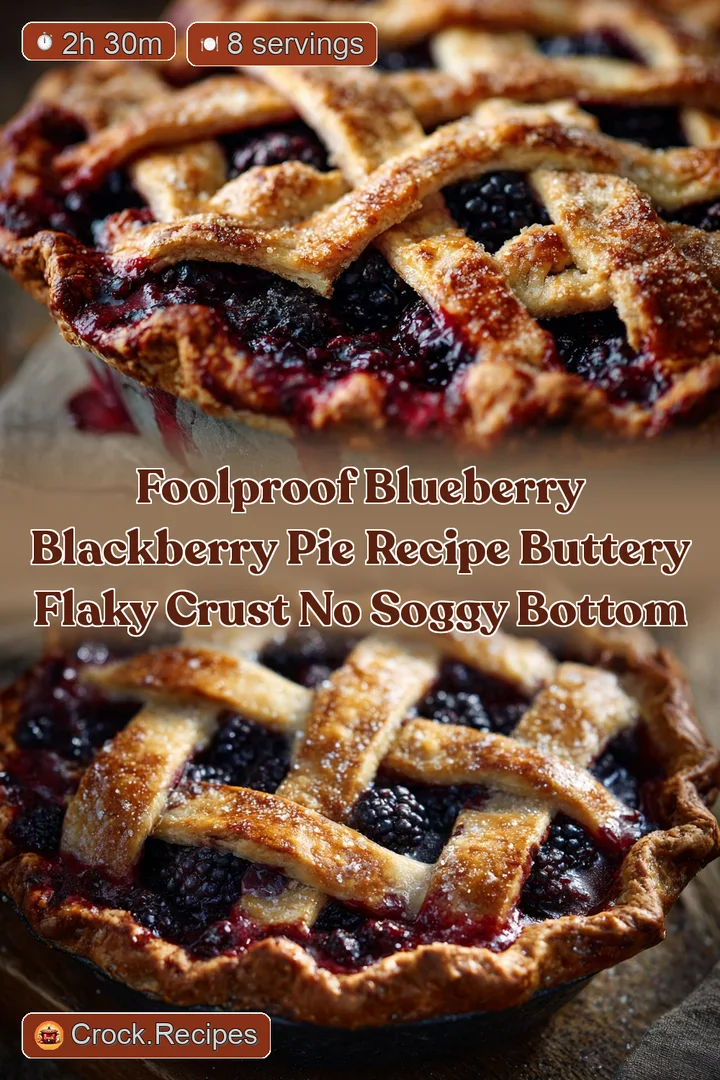 Foolproof Blueberry Blackberry Pie Recipe Buttery Flaky Crust No Soggy Bottom