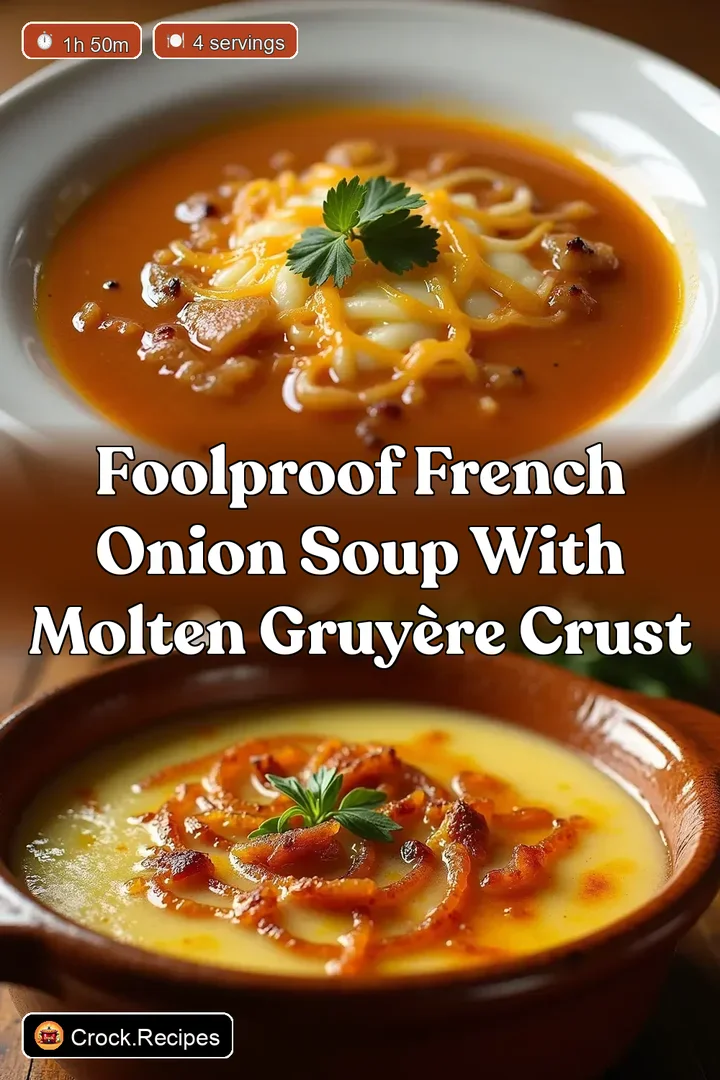 Foolproof French Onion Soup with Molten Gruy&egrave;re Crust