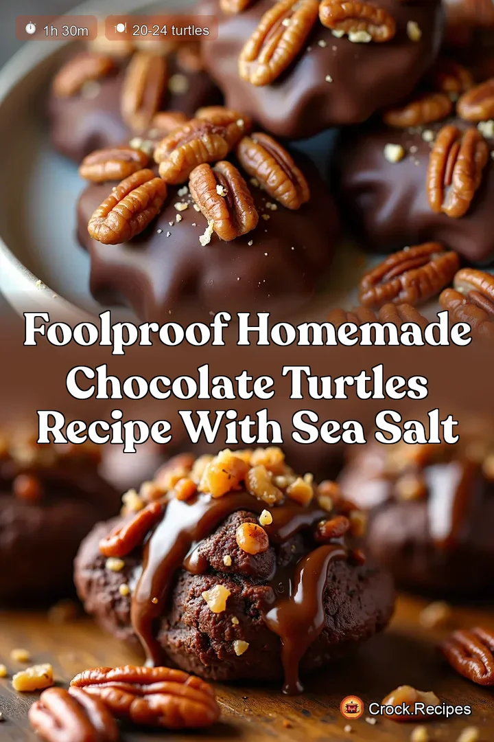 Foolproof Homemade Chocolate Turtles Recipe with Sea Salt