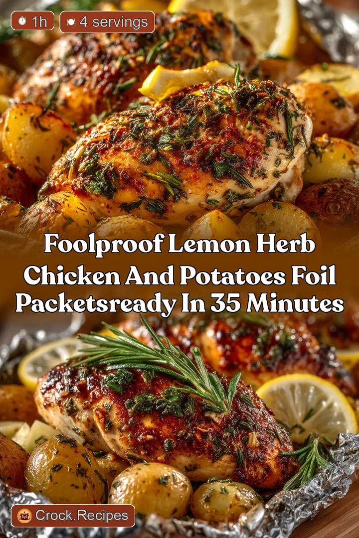 Foolproof Lemon Herb Chicken and Potatoes Foil PacketsReady in 35 Minutes