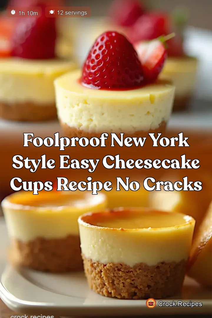 Foolproof New York Style Easy Cheesecake Cups Recipe No Cracks