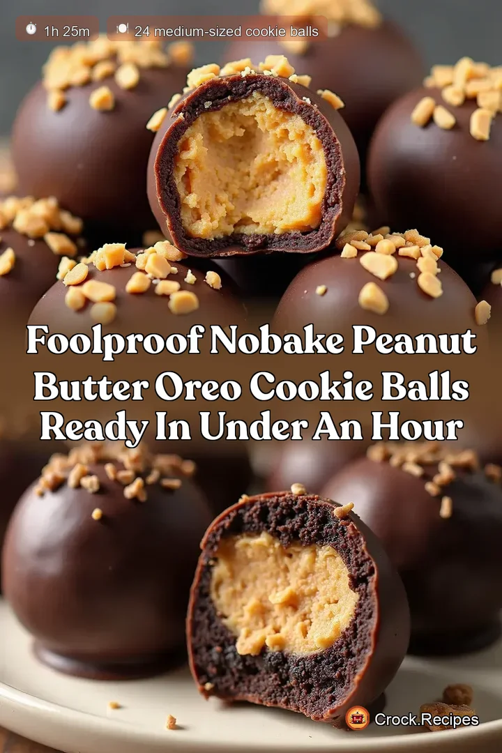 Foolproof NoBake Peanut Butter Oreo Cookie Balls Ready in Under an Hour