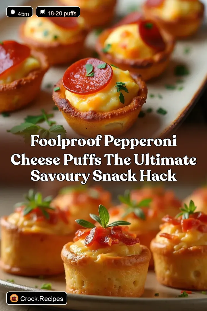 Foolproof Pepperoni Cheese Puffs The Ultimate Savoury Snack Hack