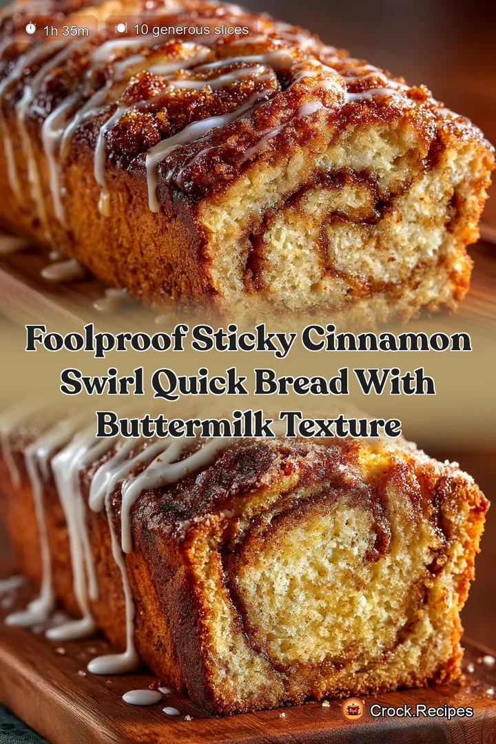 Foolproof Sticky Cinnamon Swirl Quick Bread with Buttermilk Texture