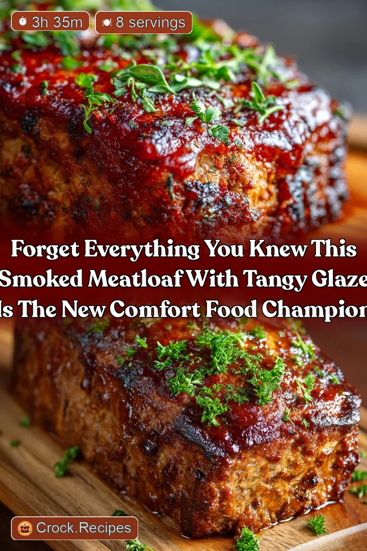 Forget everything you knew This Smoked Meatloaf with Tangy Glaze is the new comfort food champion
