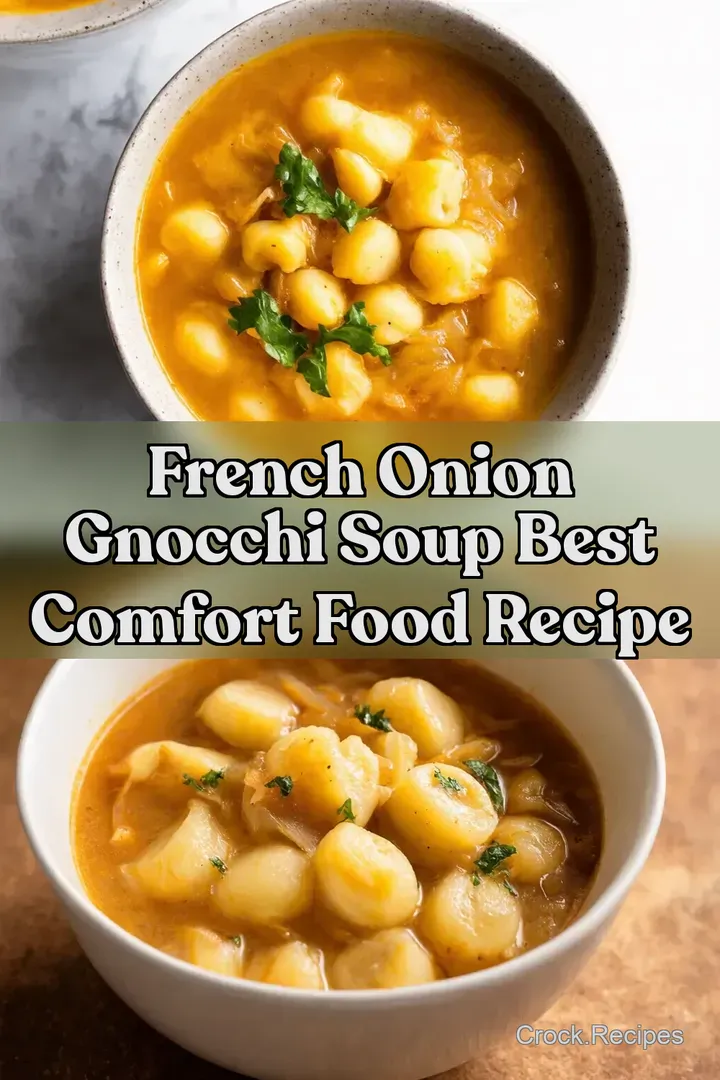 French Onion Gnocchi Soup Best Comfort Food Recipe