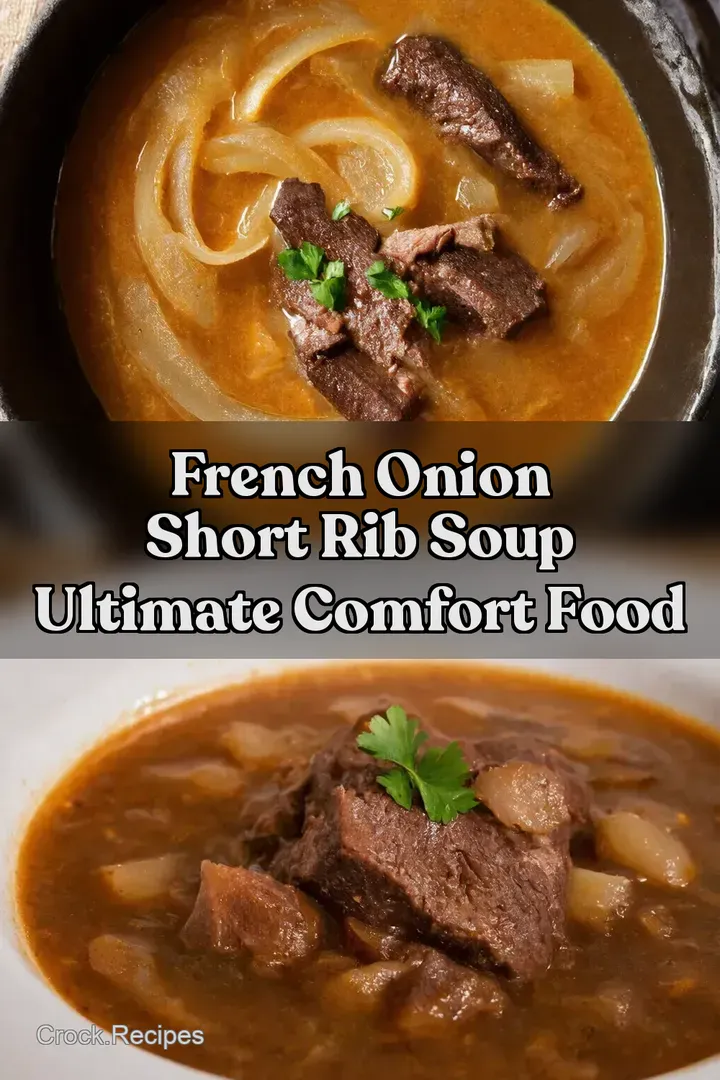 French Onion Short Rib Soup Ultimate Comfort Food