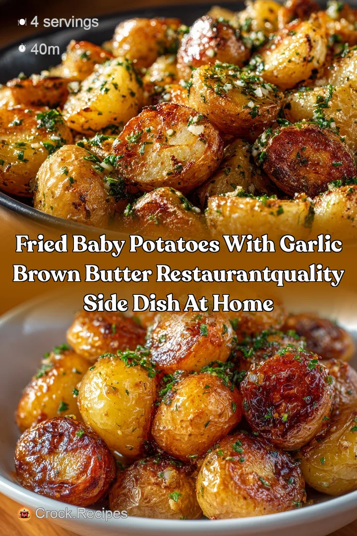 Fried Baby Potatoes with Garlic Brown Butter RestaurantQuality Side Dish at Home