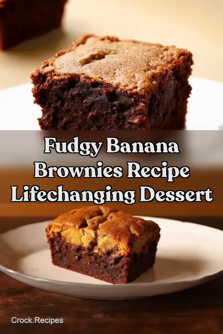 Fudgy Banana Brownies Recipe LifeChanging Dessert