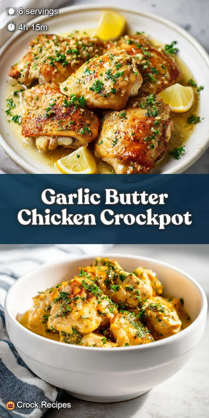 Close-up of succulent chicken pieces bathed in a buttery, herb-flecked sauce, showcasing the creamy texture and inviting a...