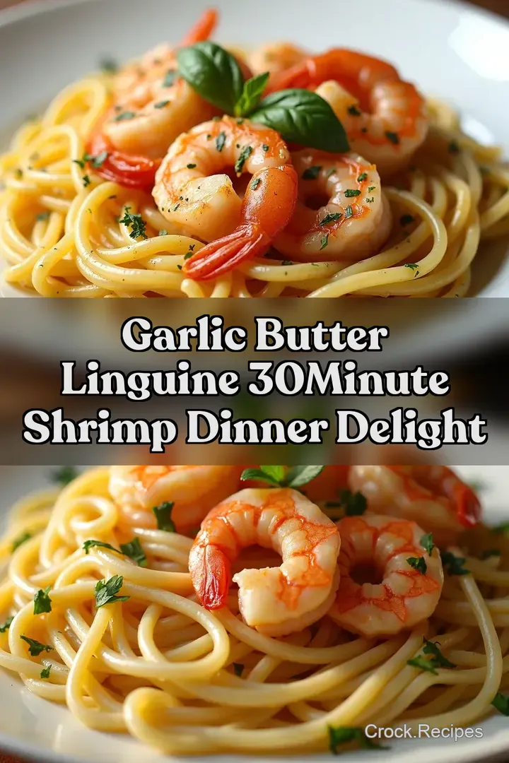 Garlic Butter Linguine 30Minute Shrimp Dinner Delight