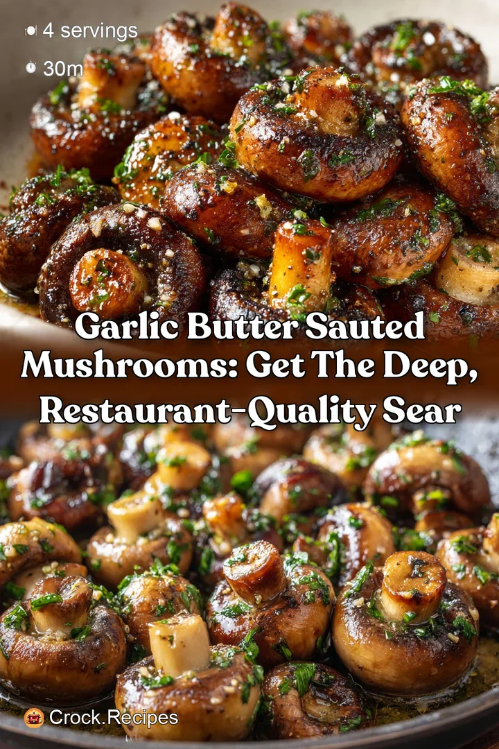 Garlic Butter Sauted Mushrooms: Get the Deep Restaurant-Quality Sear