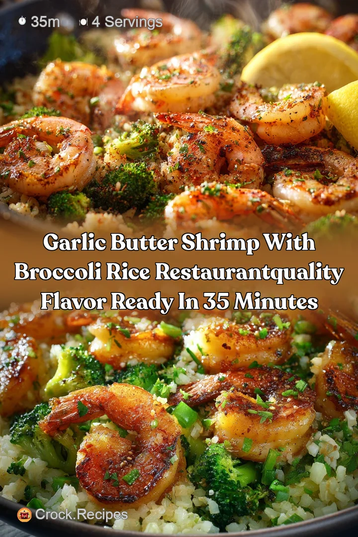 Garlic Butter Shrimp with Broccoli Rice RestaurantQuality Flavor Ready in 35 Minutes
