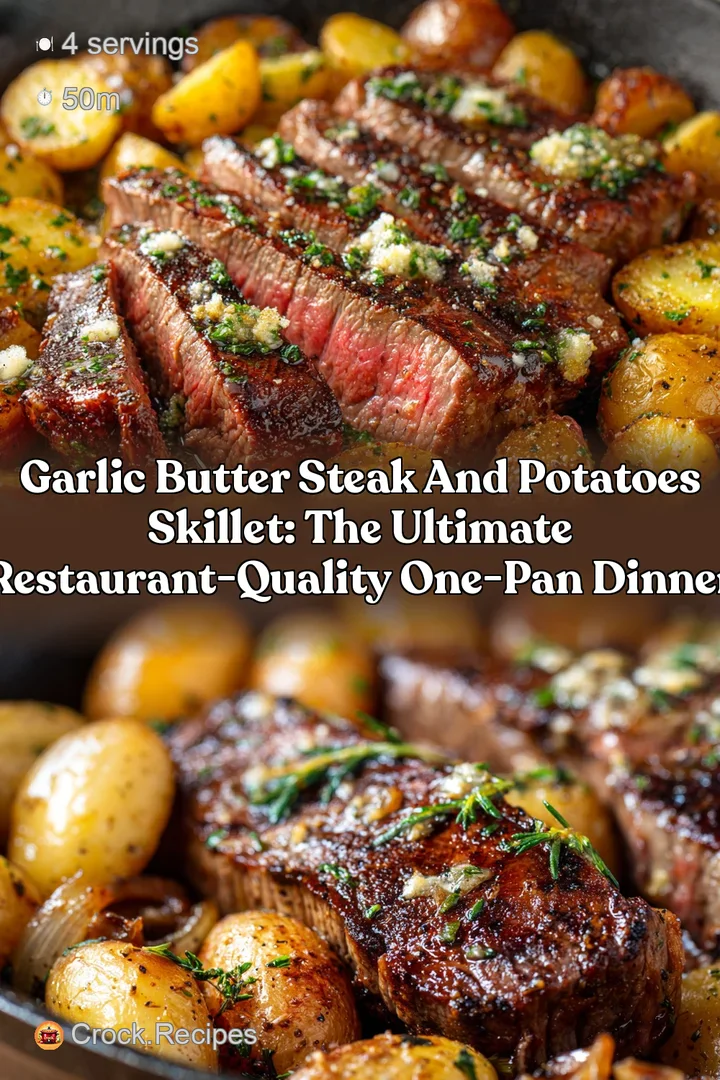 Garlic Butter Steak and Potatoes Skillet: The Ultimate Restaurant-Quality One-Pan Dinner