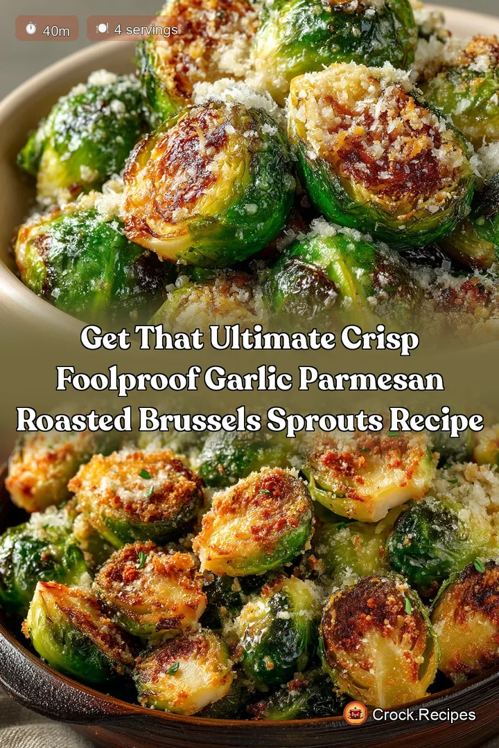 Get that Ultimate Crisp Foolproof Garlic Parmesan Roasted Brussels Sprouts Recipe