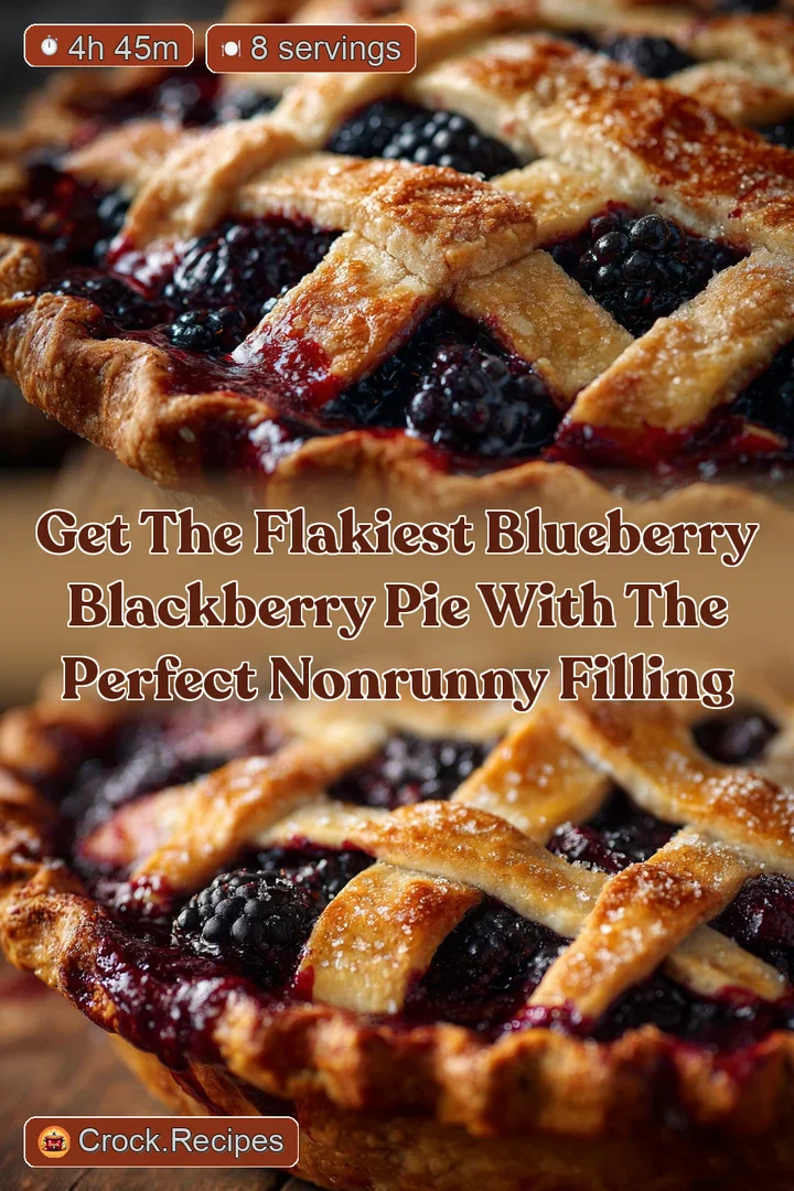 Get the Flakiest Blueberry Blackberry Pie with the Perfect NonRunny Filling