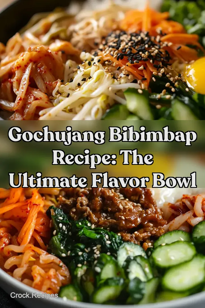 Gochujang Bibimbap Recipe: The Ultimate Flavor Bowl