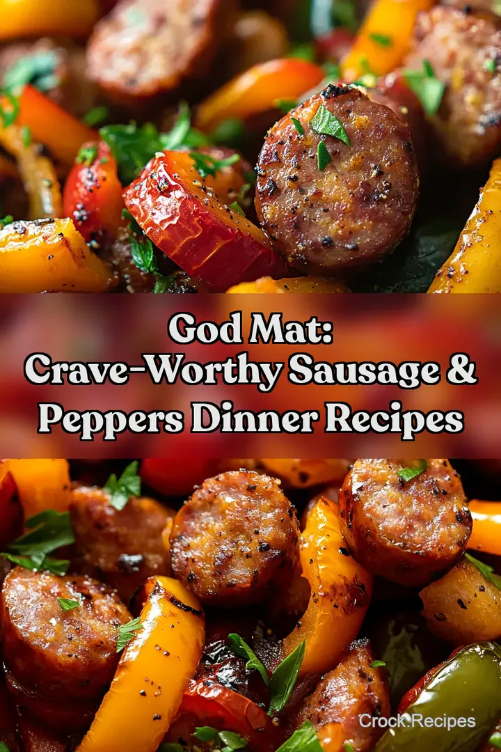 God Mat: Crave-Worthy Sausage & Peppers Dinner Recipes