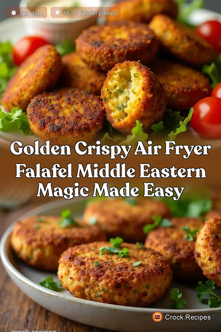 Golden Crispy Air Fryer Falafel Middle Eastern Magic Made Easy