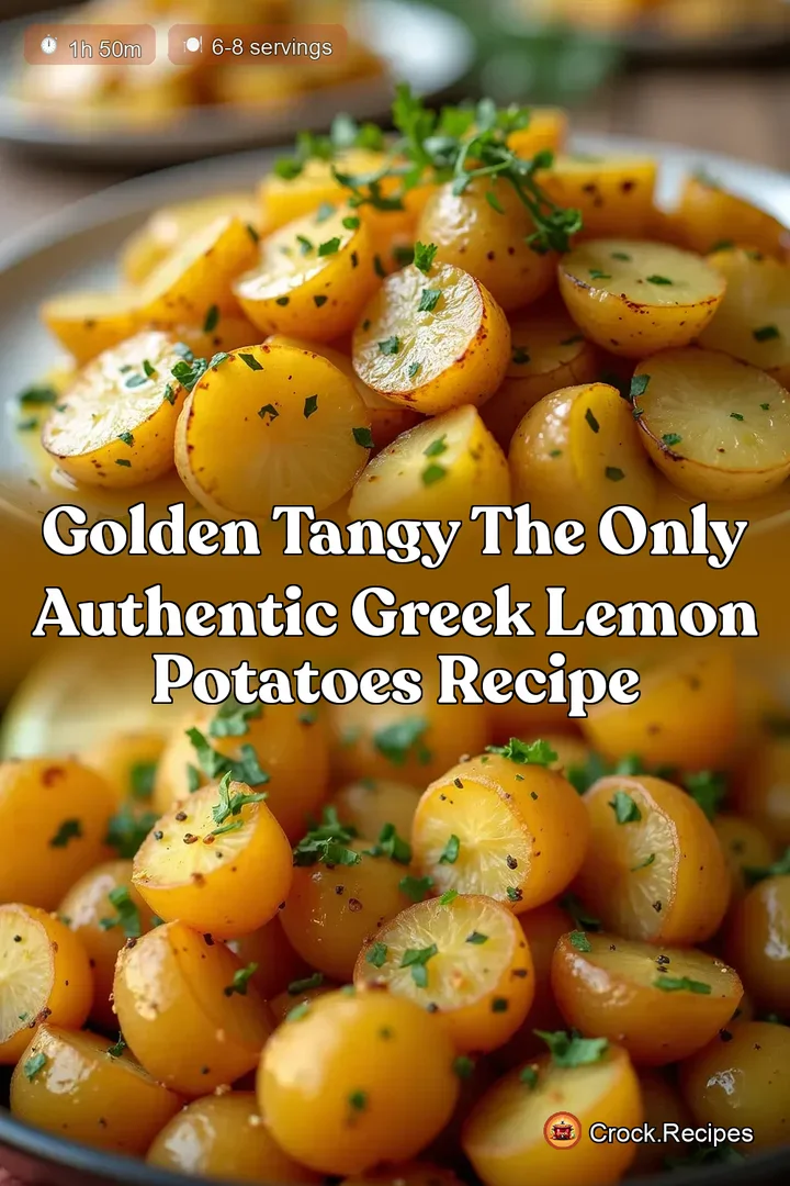 Golden Tangy The Only Authentic Greek Lemon Potatoes Recipe