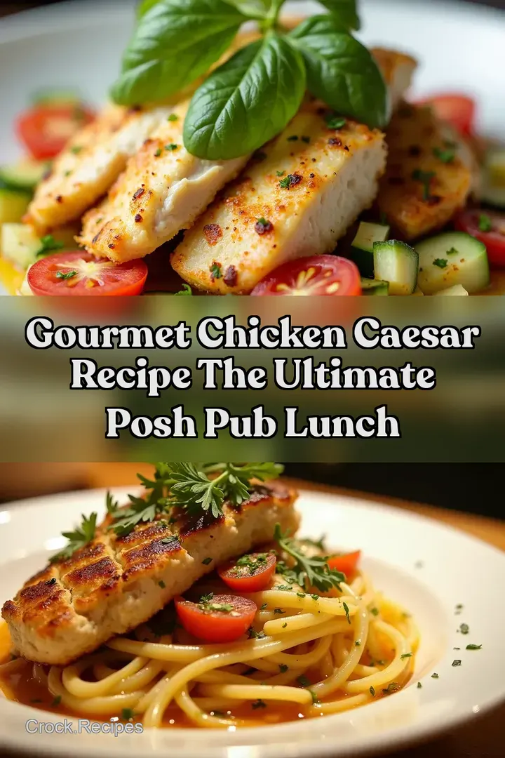 Gourmet Chicken Caesar Recipe The Ultimate Posh Pub Lunch