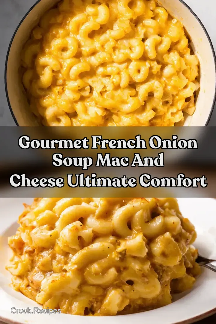 Gourmet French Onion Soup Mac And Cheese Ultimate Comfort