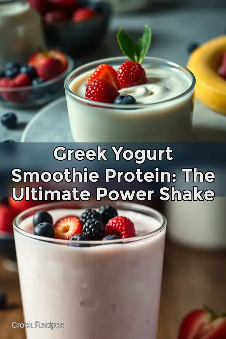 Greek Yogurt Smoothie Protein: The Ultimate Power Shake