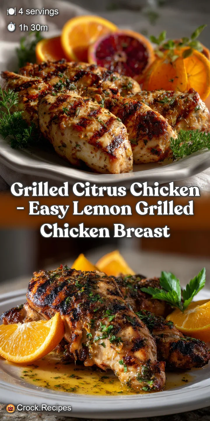 Grilled Citrus Chicken - Easy Lemon Grilled Chicken Breast