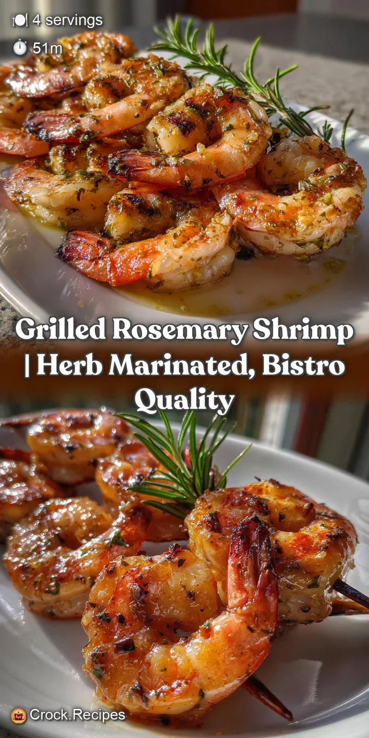 Grilled Rosemary Shrimp | Herb Marinated Bistro Quality