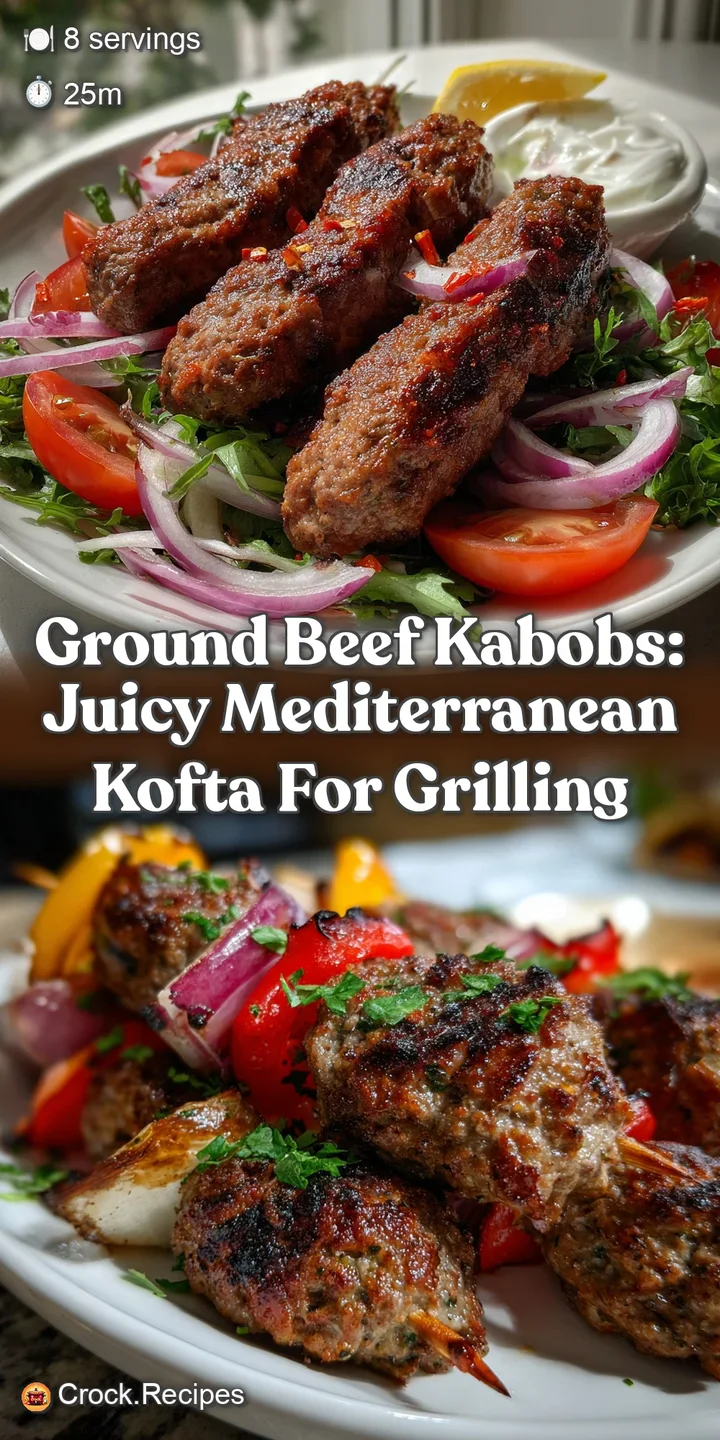 Ground Beef Kabobs: Juicy Mediterranean Kofta for Grilling
