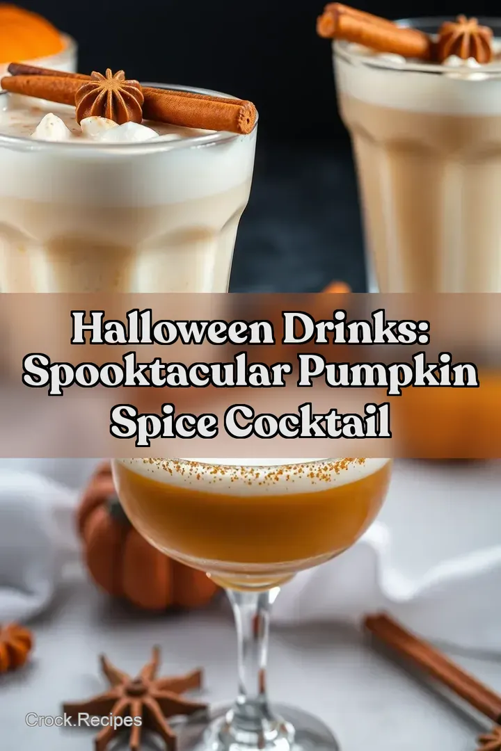 Halloween Drinks: Spooktacular Pumpkin Spice Cocktail : PIN FOR LATER Halloween Drinks: Spooktacular Pumpkin Spice Cocktail