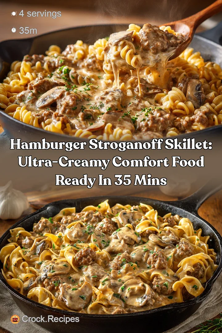 Hamburger Stroganoff Skillet: Ultra-Creamy Comfort Food Ready in 35 Mins