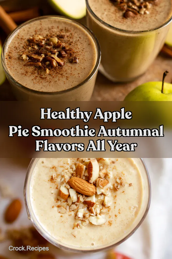 Healthy Apple Pie Smoothie Autumnal Flavors All Year : PIN FOR LATER Healthy Apple Pie Smoothie Autumnal Flavors All Year