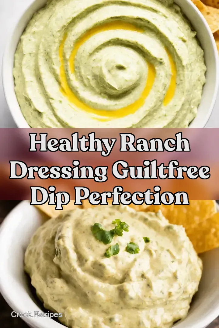 Healthy Ranch Dressing GuiltFree Dip Perfection