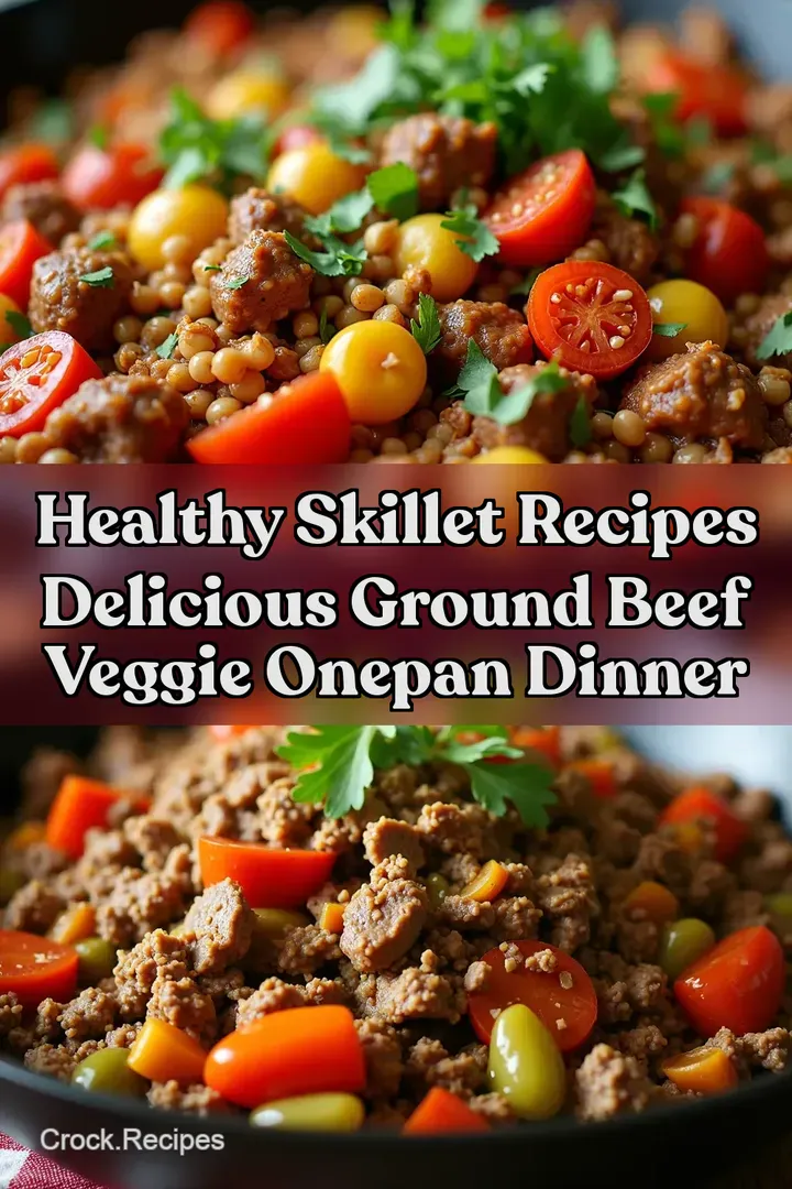 Healthy Skillet Recipes Delicious Ground Beef Veggie OnePan Dinner