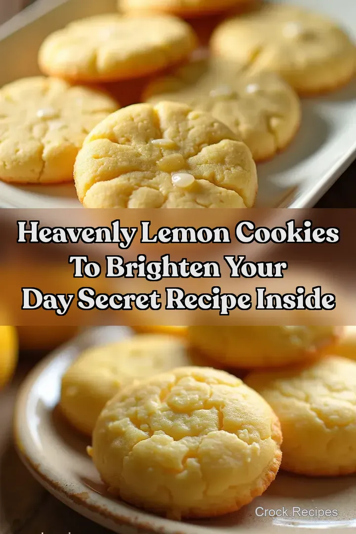 Heavenly Lemon Cookies to Brighten Your Day Secret Recipe Inside