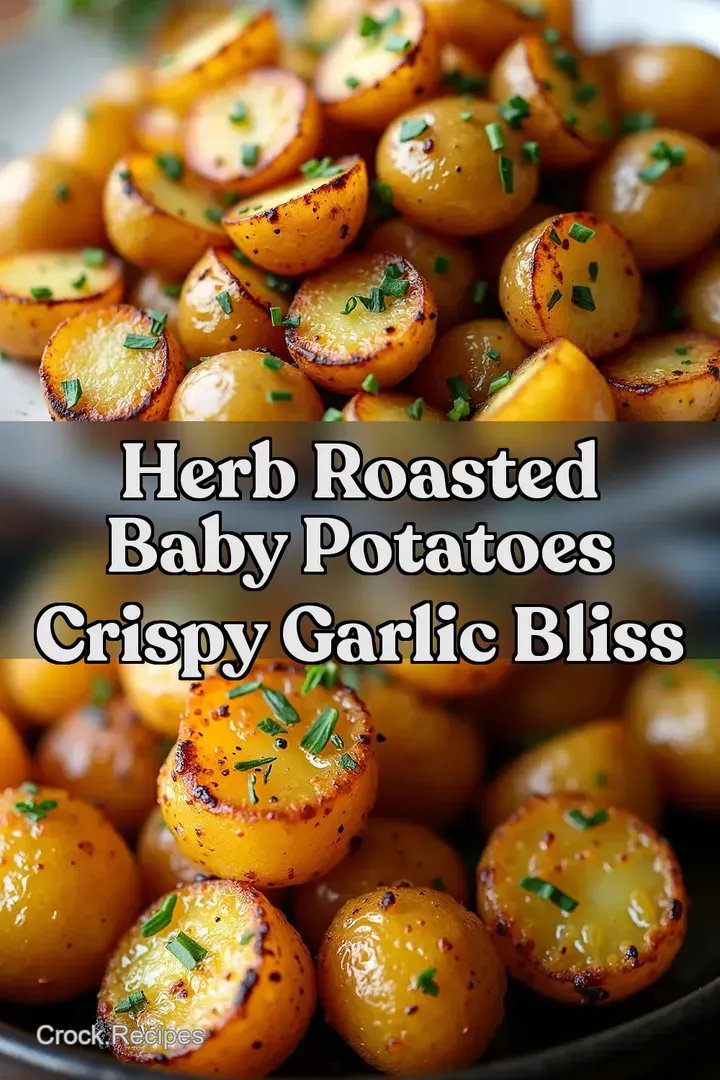 Herb Roasted Baby Potatoes Crispy Garlic Bliss