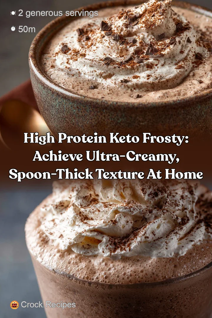 High Protein Keto Frosty: Achieve Ultra-Creamy Spoon-Thick Texture at Home