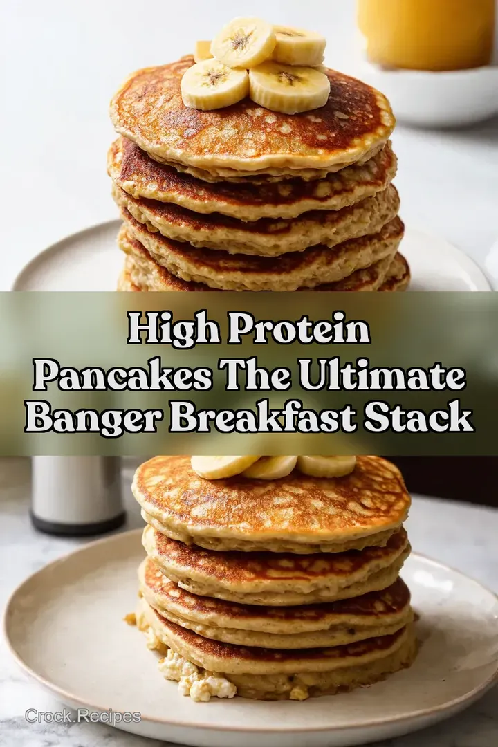 High Protein Pancakes The Ultimate Banger Breakfast Stack