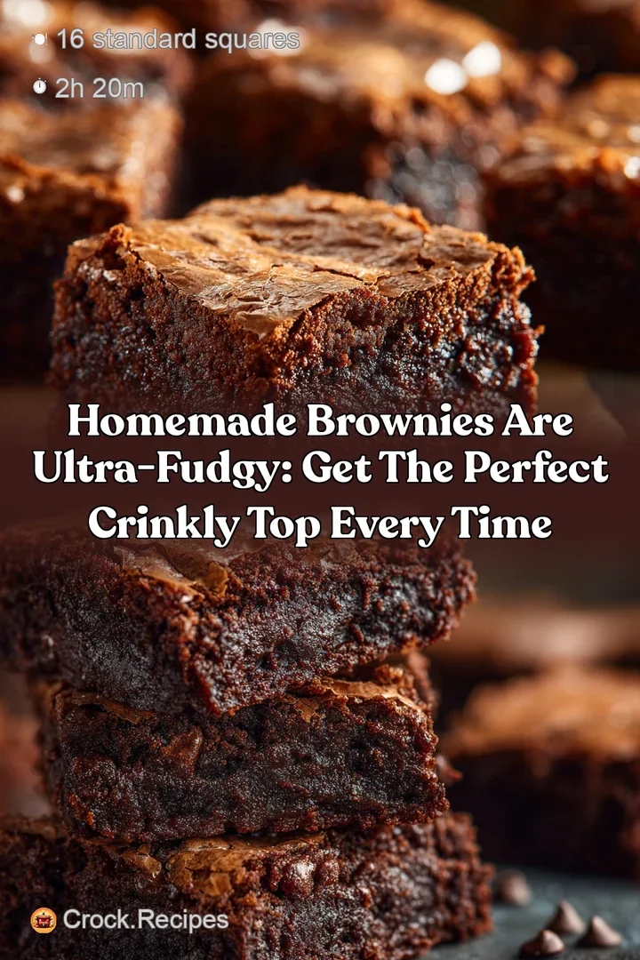 Homemade Brownies are ultra-fudgy: Get the Perfect Crinkly Top Every Time