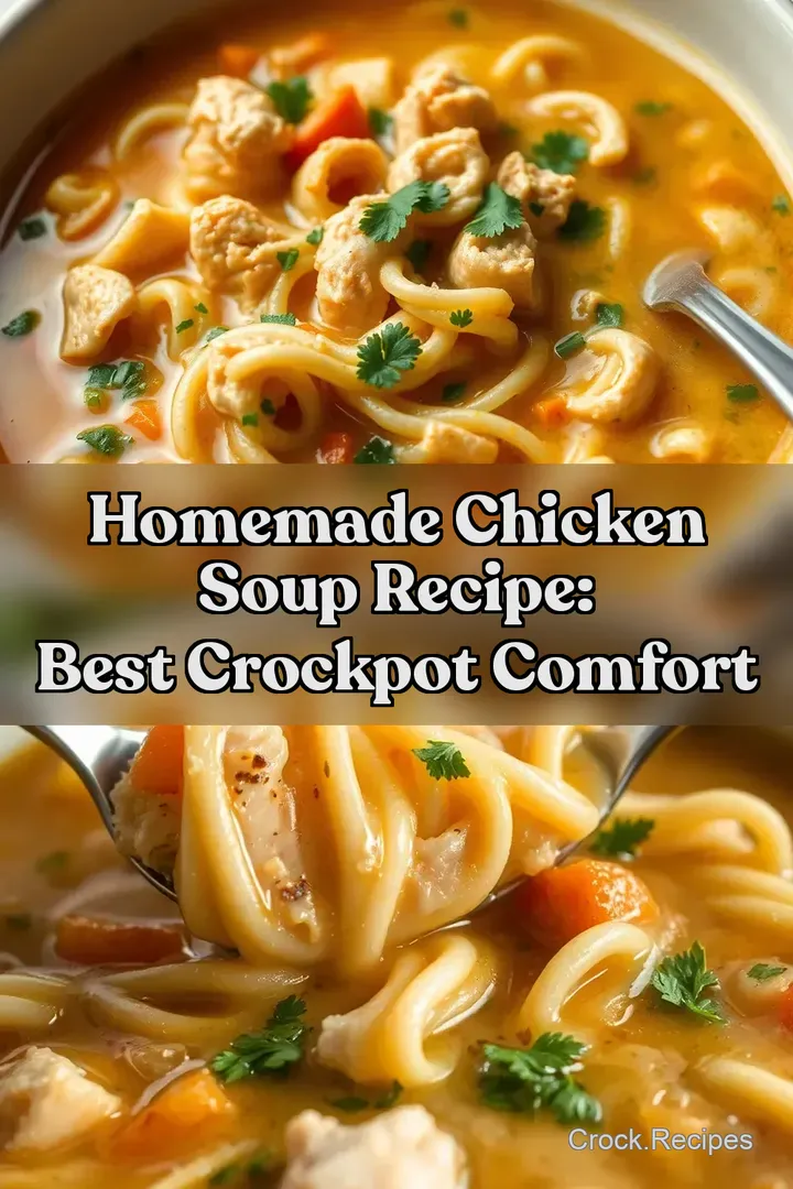 Homemade Chicken Soup Recipe: Best Crockpot Comfort